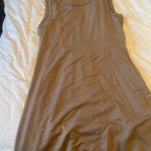 Women's Tan Sleeveless dress